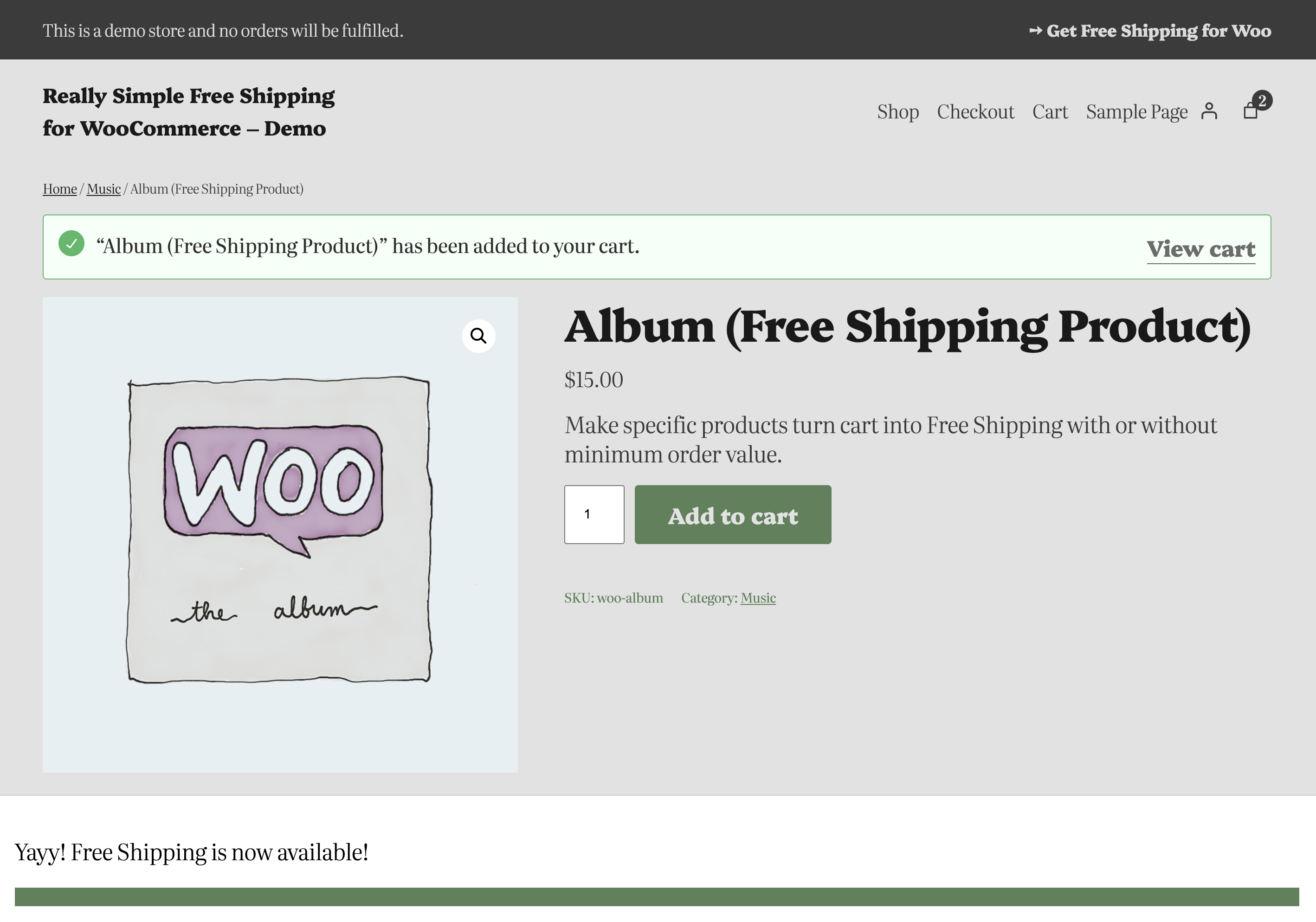 Free Shipping for WooCommerce on Selected Products